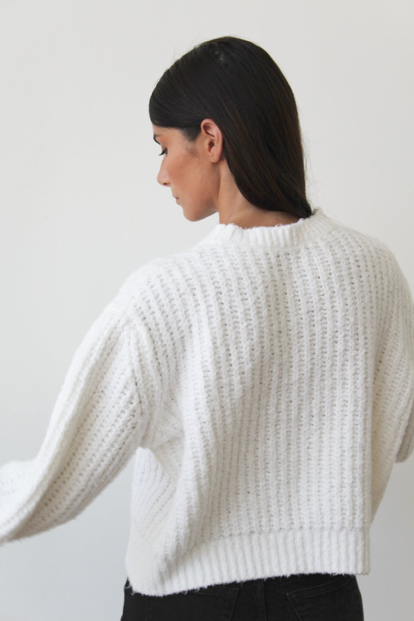 Ribbed sweater in Organic Cotton - Bio Will