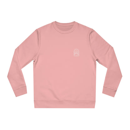 Fair fashion unisex sweatshirt 'Snowy mountain' - canyon pink