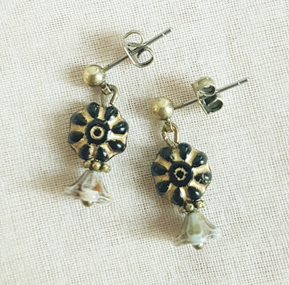Ace of Cups Jewellery Czech Folklore earrings/beige