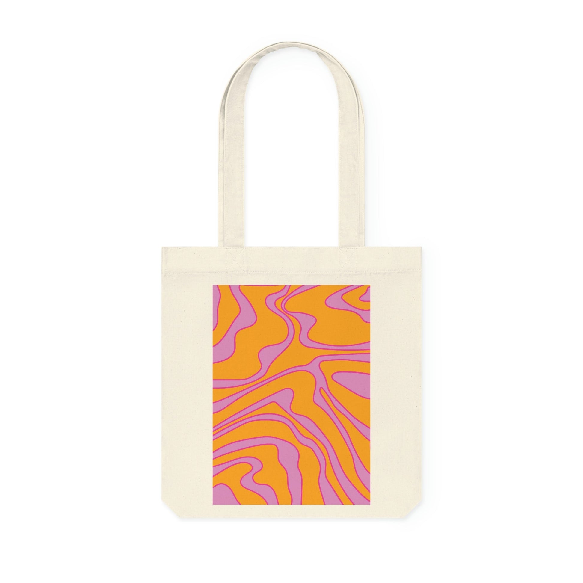 Little by Little - by Little Lady Funky tote bag 'Swirls' - orange, purple, pink