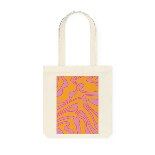 Little by Little - by Little Lady Funky tote bag 'Swirls' - orange, purple, pink