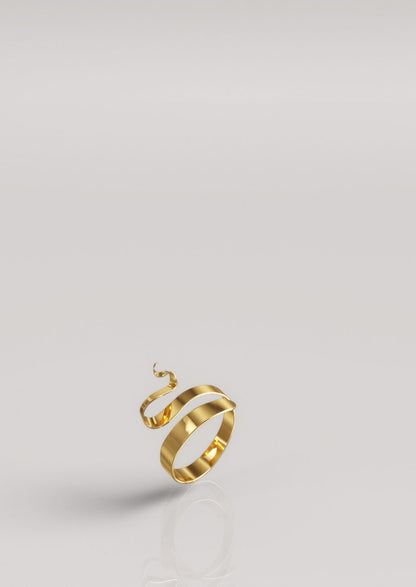 Love, Nena Hammered Twisted Ring Gold Plated
