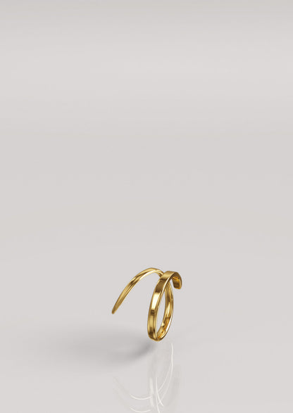 Love, Nena Pressed Double Ring Gold Plated