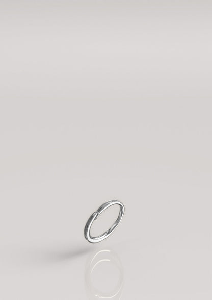 Love, Nena Shaped Linear Ring Silver