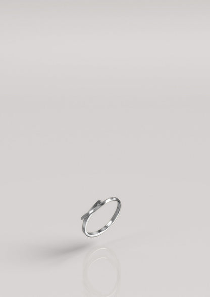 Love, Nena Pressed Simple Ring Silver