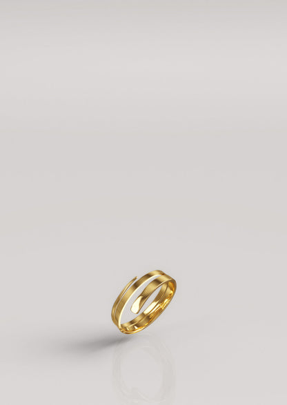 Pressed Triple Ring Gold Plated