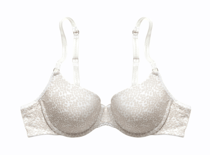 Underwired Half Cup Padded Bra - Champagne