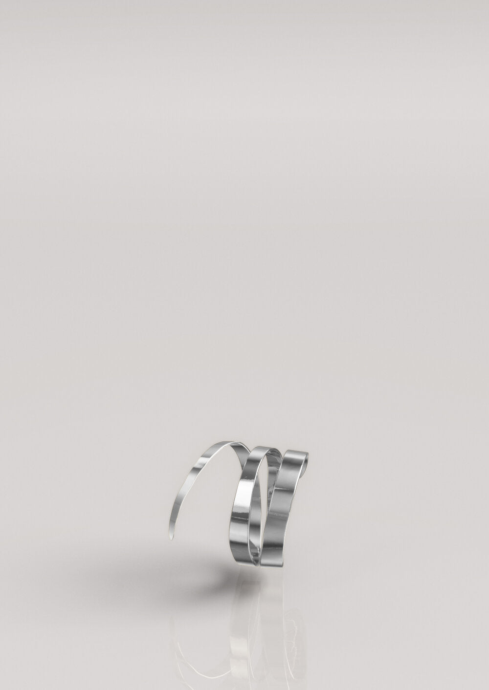 Hammered Triple Ring Silver