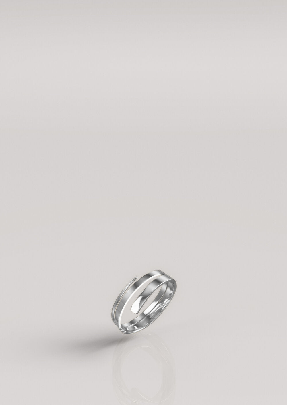 Pressed Triple Ring Silver