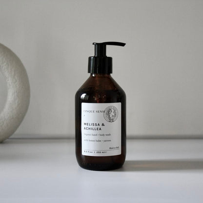 Cinque Sensi Melissa & Achillea: Organic Hand & Body Wash (Lemon Balm + Yarrow)