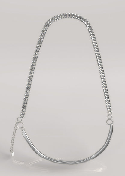 Shaped Necklace Silver