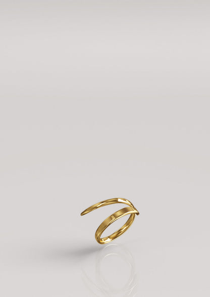 Pressed Double Ring Gold Plated